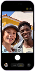 iPhone 17, front exterior, Centre Stage for photos feature