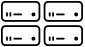 Four Mac Studio icons stacked two by two
