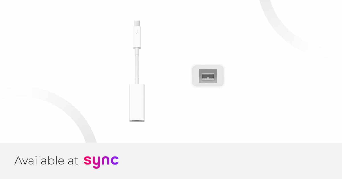 Buy Thunderbolt to Gigabit Ethernet Adapter | Sync