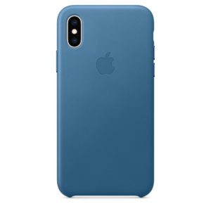 iPhone XS Leather Case - Cape Cod Blue