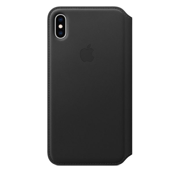 iPhone XS Max Leather Folio - Black