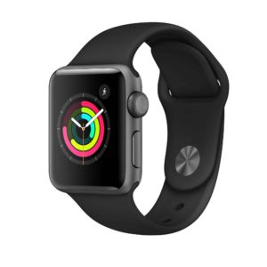 Apple Watch Series 3 Space Grey Aluminium Case with Black Sport Band