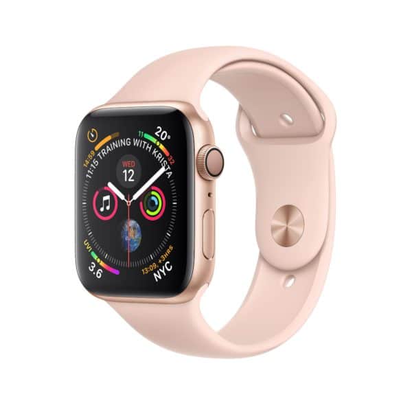 Apple Watch Series 4 Gold Aluminium Case with Pink Sand Sport Band