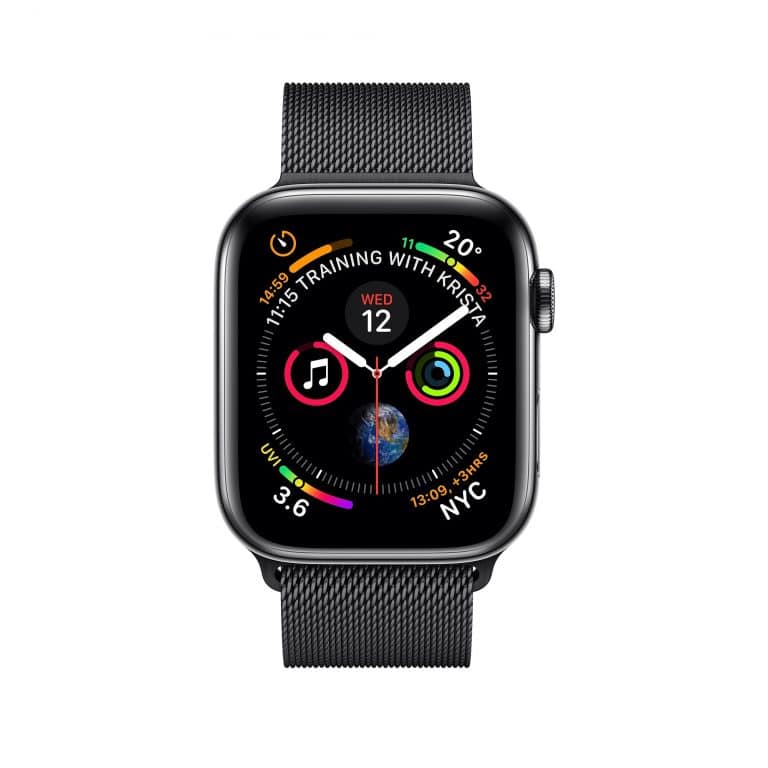 apple space black milanese loop