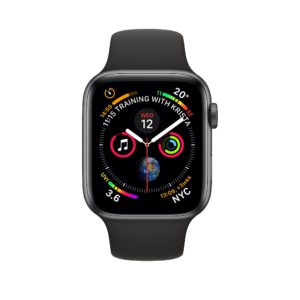 Apple Watch Series 4 Space Grey Aluminium Case with Black Sport Band