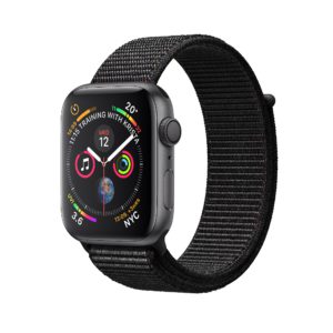 Apple Watch Series 4 Space Grey Aluminium Case with Black Sport Loop