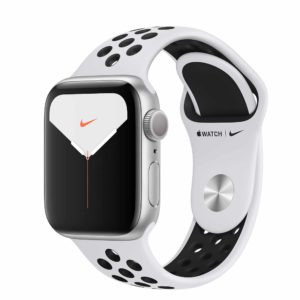 Apple Watch Nike Series 5 Silver Aluminium Case with Pure Platinum/Black Nike Sport Band