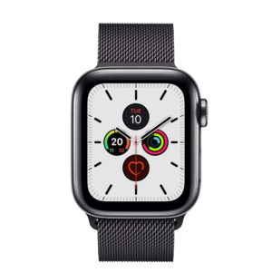 Apple Watch Series 5 Space Black Stainless Steel Case with Space Black Milanese Loop