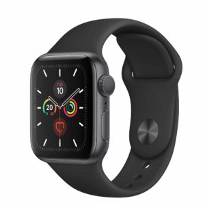 Apple Watch Series 5 Space Grey Aluminium Case with Black Sport Band