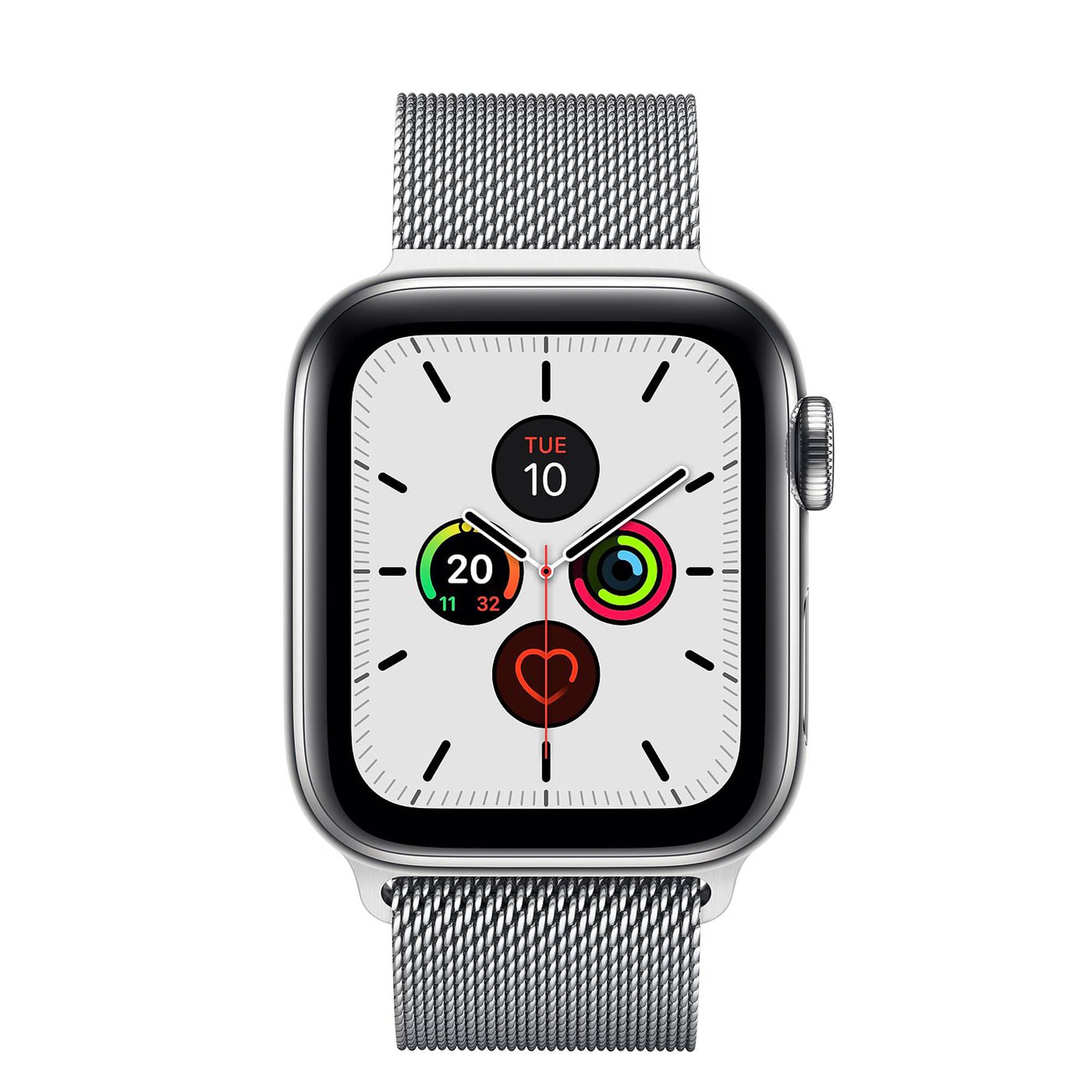 apple watch series 5 stainless steel milanese loop
