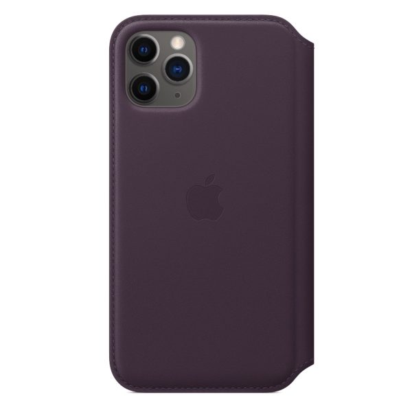 iPhone 11 Pro Leather Folio - Aubergine