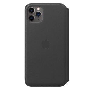 iPhone 11 Pro Max Leather Folio - Black