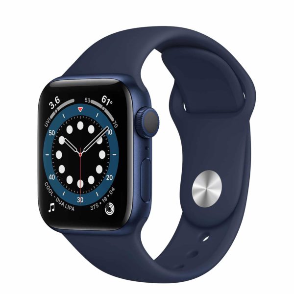Apple Watch Series 6 Blue Aluminium Case with Deep Navy Sport Band