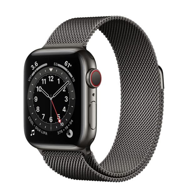 Apple Watch Series 6 Graphite Stainless Steel Case with Graphite Milanese Loop