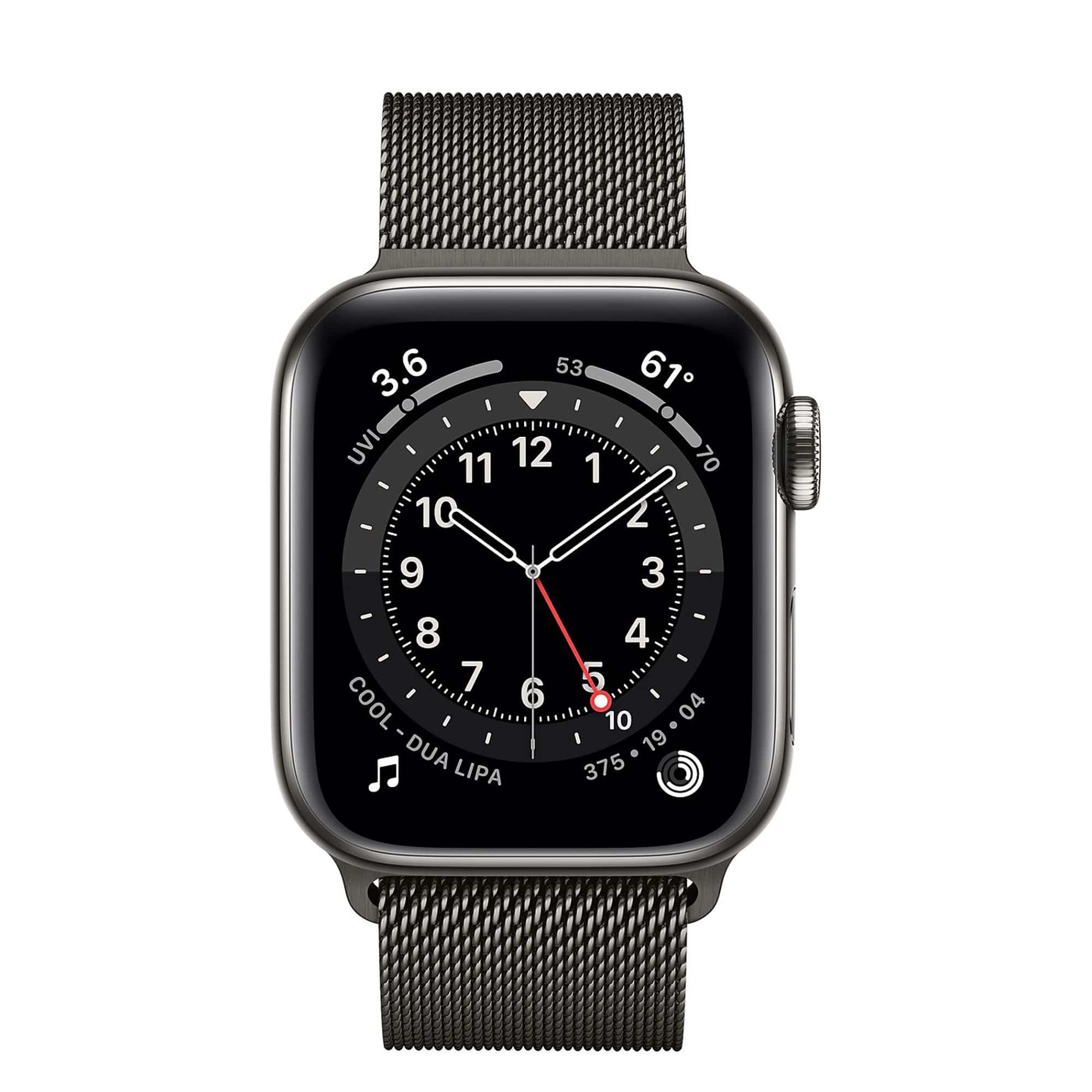 Apple Watch Series 6 Graphite Stainless Steel Case with Graphite Graphite Stainless Steel Apple Watch