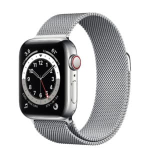 Apple Watch Series 6 Silver Stainless Steel Case with Silver Milanese Loop