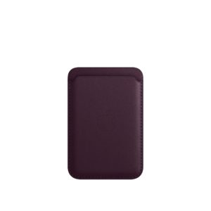 iPhone Leather Wallet with MagSafe - Dark Cherry