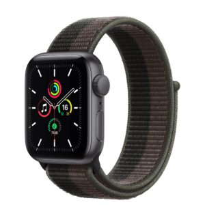 Apple Watch SE Space Grey Aluminium Case with Tornado/Grey Sport Loop