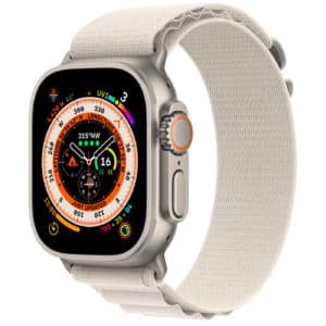 Apple Watch Ultra GPS + Cellular Titanium Case with Starlight Alpine Loop