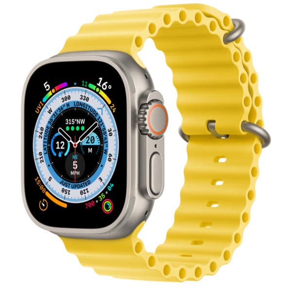 Apple Watch Ultra GPS + Cellular Titanium Case with Yellow Ocean Band