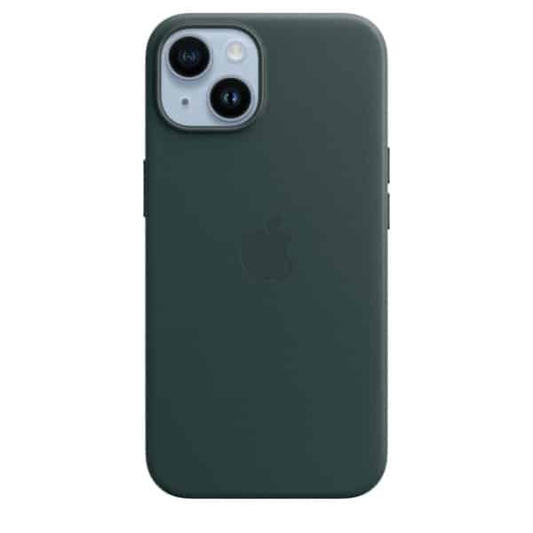 iPhone 14 Leather Case with MagSafe - Forest Green