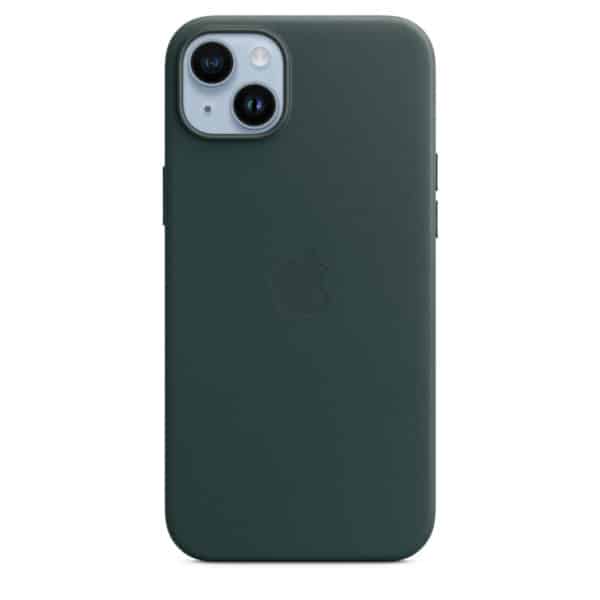 iPhone 14 Plus Leather Case with MagSafe - Forest Green