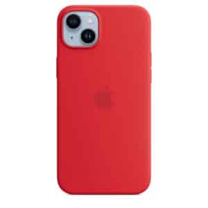 iPhone 14 Plus Silicone Case with MagSafe - Product Red