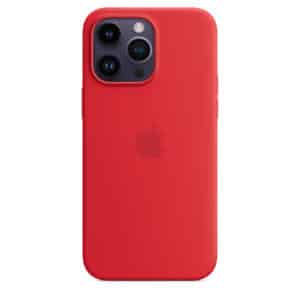 iPhone 14 Pro Max Silicone Case with MagSafe - Product Red