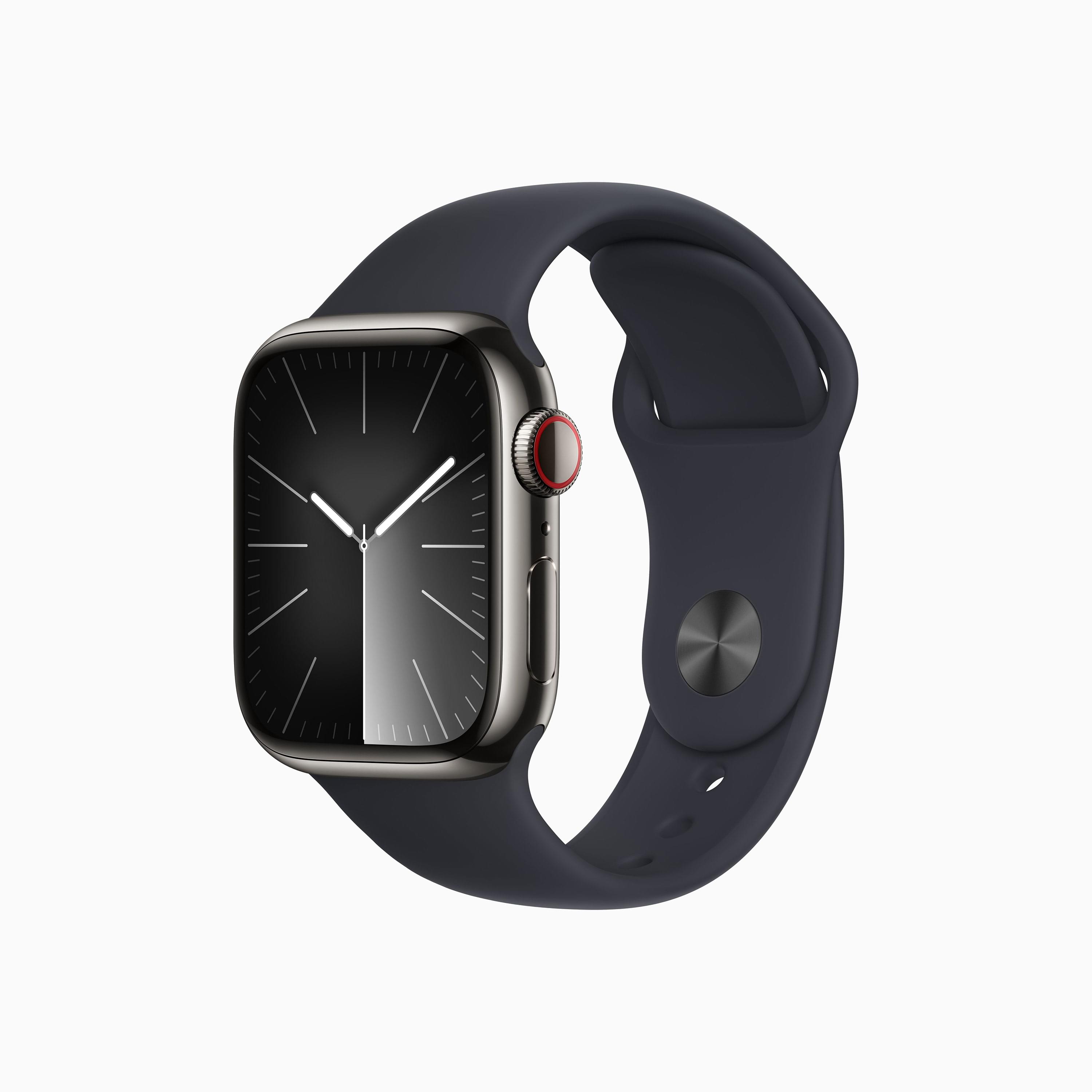 Buy Apple Watch Series 9 GPS + Cellular Graphite Stainless Steel Case ...