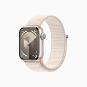 Apple Watch Series 9 Starlight Aluminium Case with Starlight Sport Loop