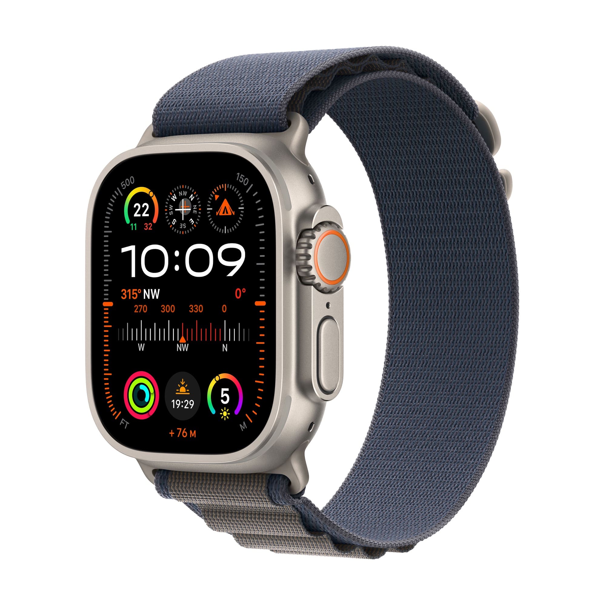 Apple Watch Ultra 2 GPS + Cellular Titanium Case with Blue Alpine Loop