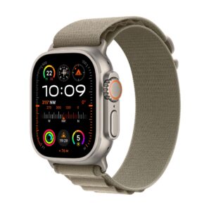 Apple Watch Ultra 2 GPS + Cellular Titanium Case with Olive Alpine Loop