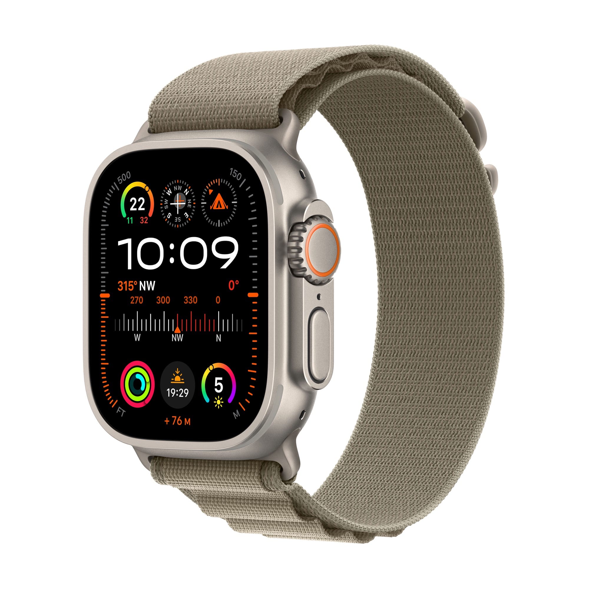 Buy Apple Watch Ultra 2 GPS Cellular Titanium Case with Olive Alpine Loop Sync