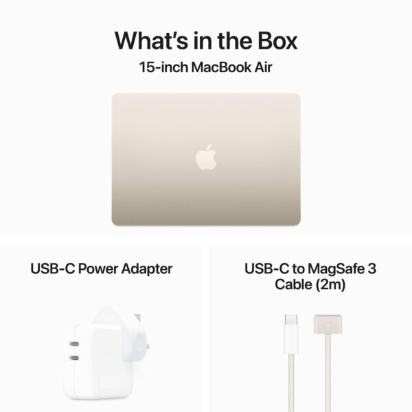 Apple MacBook Air 15-inch - M3 - Starlight