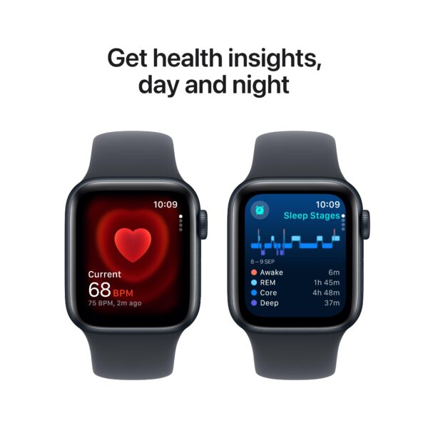 Apple Watch SE Midnight Aluminium Case with Midnight Sport Band