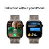 Apple Watch Series 10 GPS + Cellular Natural Titanium Case with Natural Milanese Loop