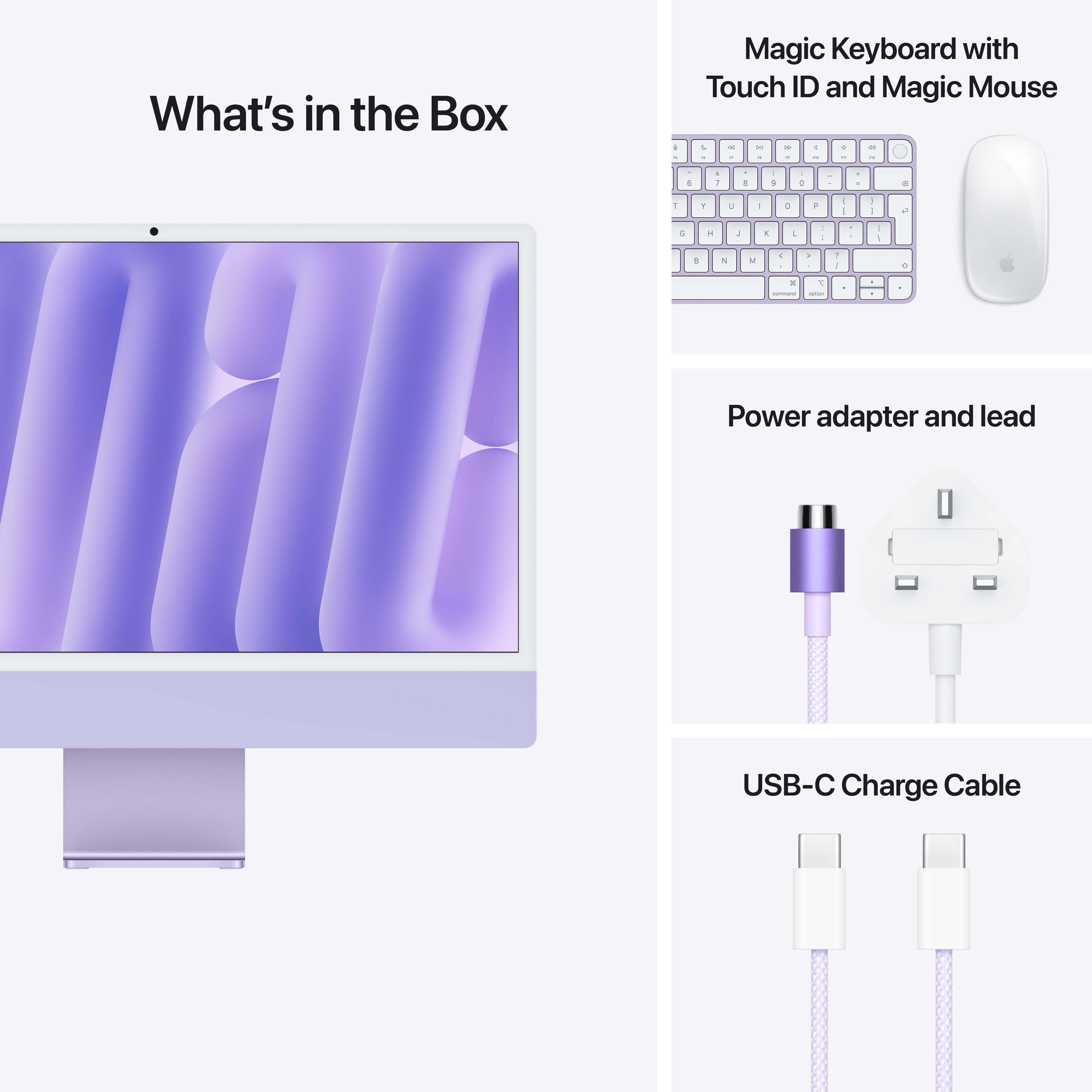 iMac 24″ – Purple M4 10-core CPU,10-core GPU 512GB | Sync