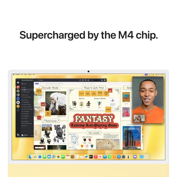 iMac 24″ – Yellow M4 10-core CPU,10-core GPU 256GB | Sync