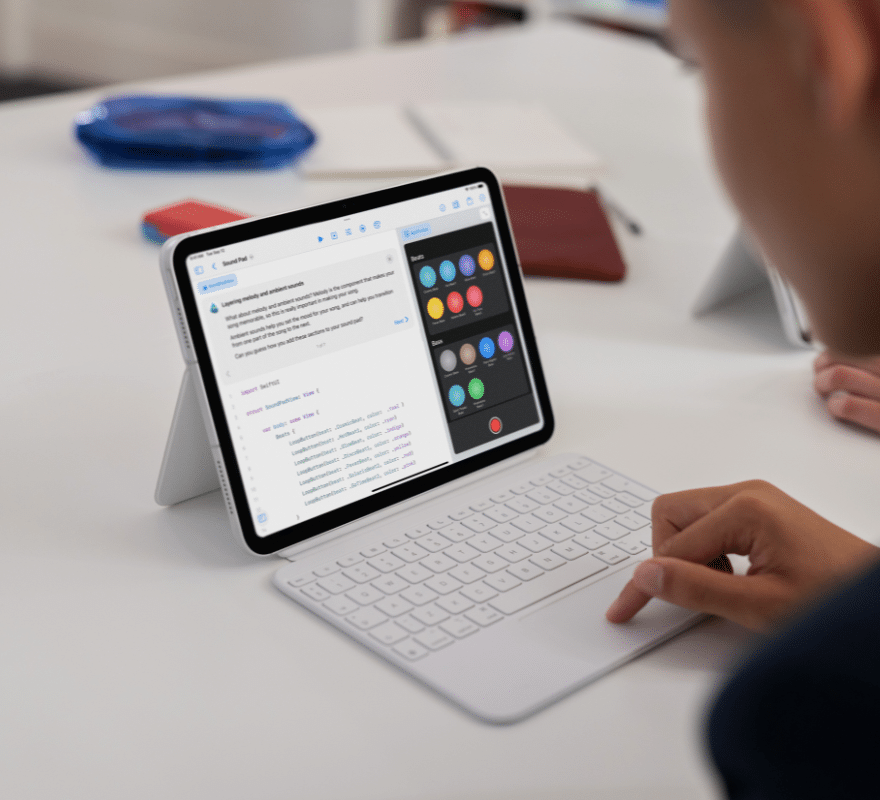 iPad in use in the classroom