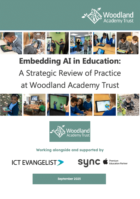 Front cover of the AI in Education Report