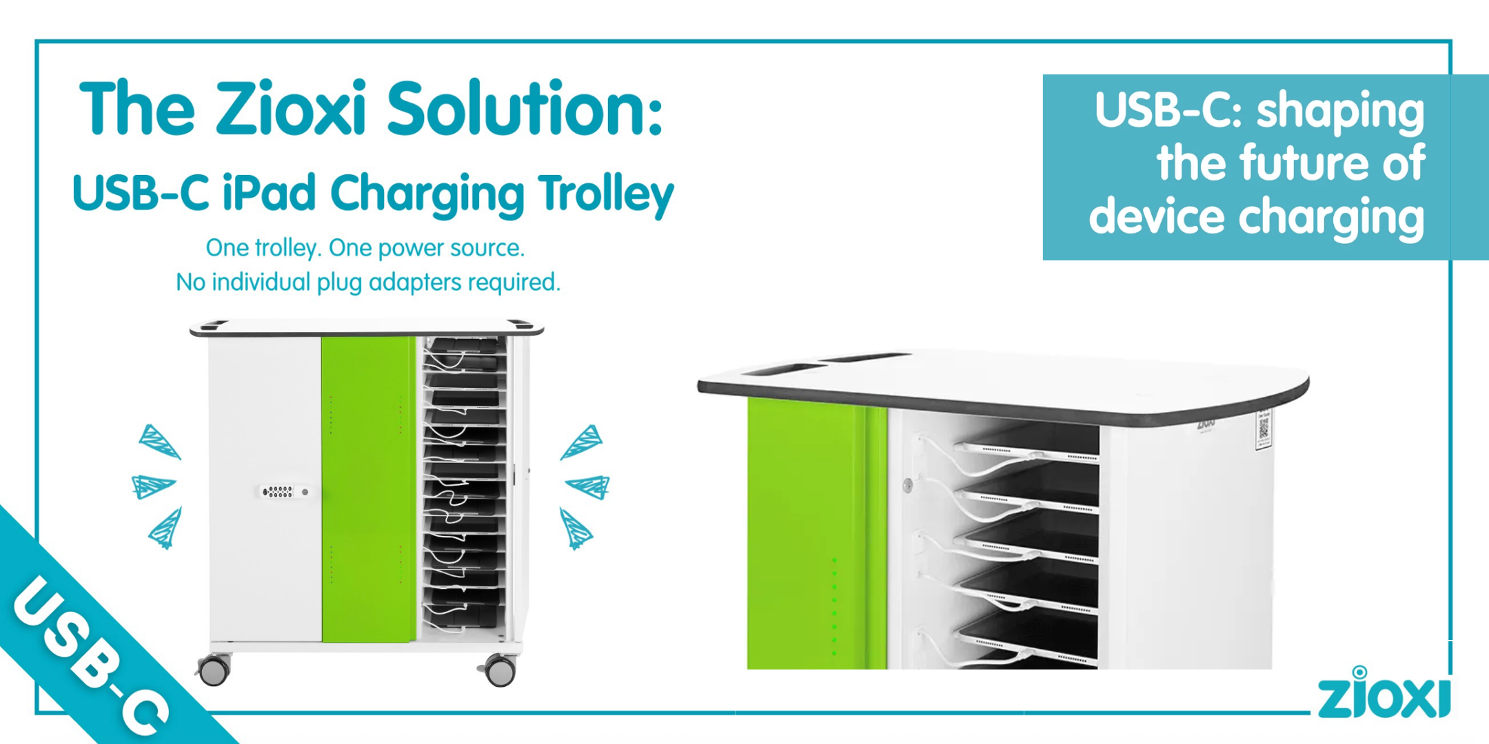 Zioxi USB-C charging trolley